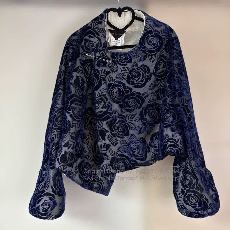 Comme des Garcons Comme Des Garcons Blue Vintage Floral Jacket Size M / US 6-8 / IT 42-44 - 1 Thumbnail