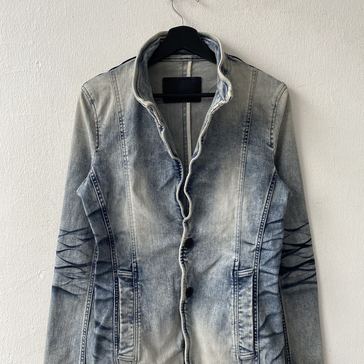 Tornado Mart Tornado Mart Honey Comb Denim Blazer Jackets Size US M / EU 48-50 / 2 - 3 Thumbnail