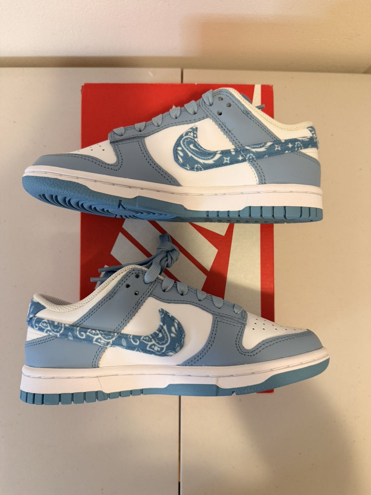 Nike Nike Dunk Low Paisley Blue Size 5.5 Women Size US 5.5 / IT 35.5 - 1 Thumbnail