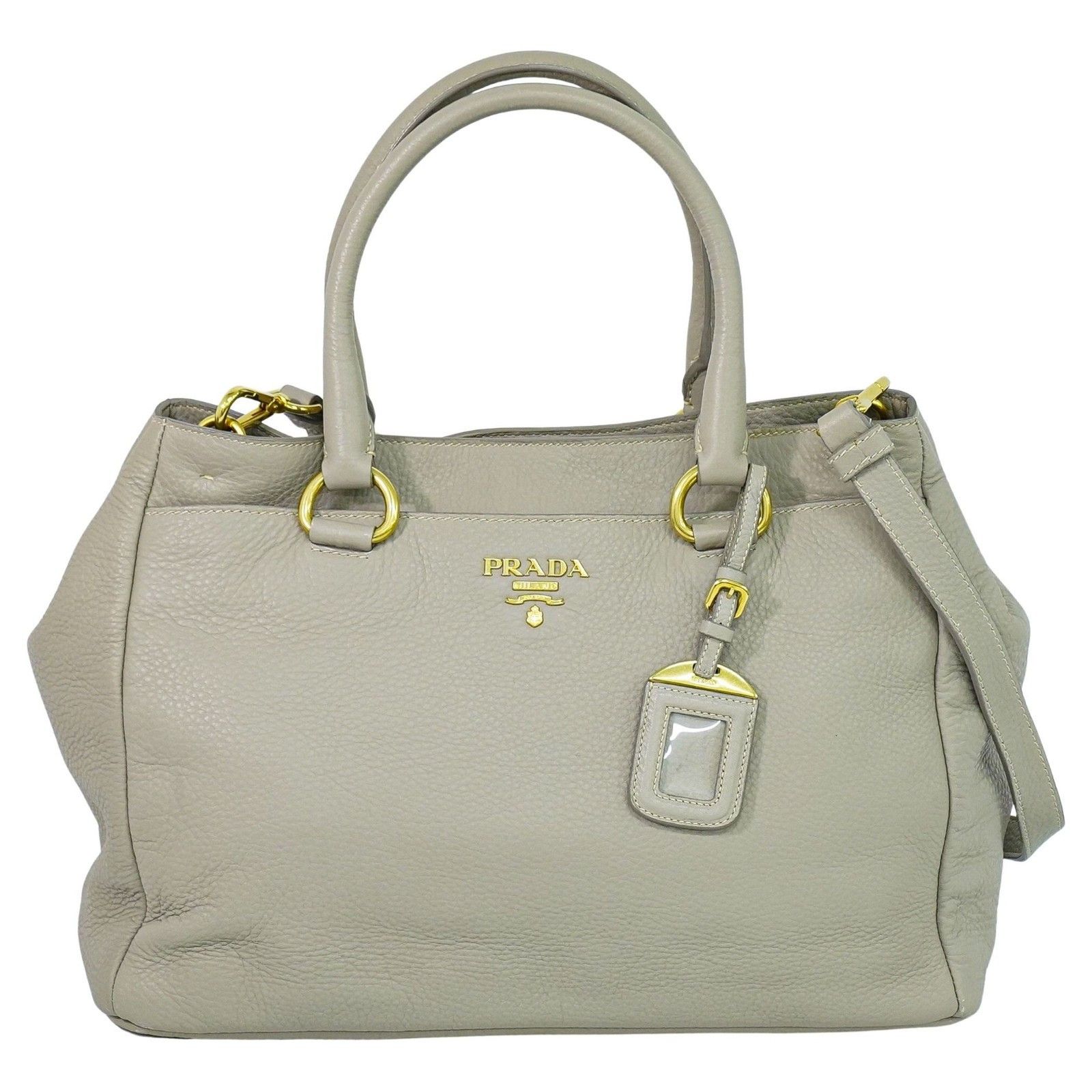 Prada Prada East West Convertible Tote Vitello Daino Size ONE SIZE - 1 Thumbnail
