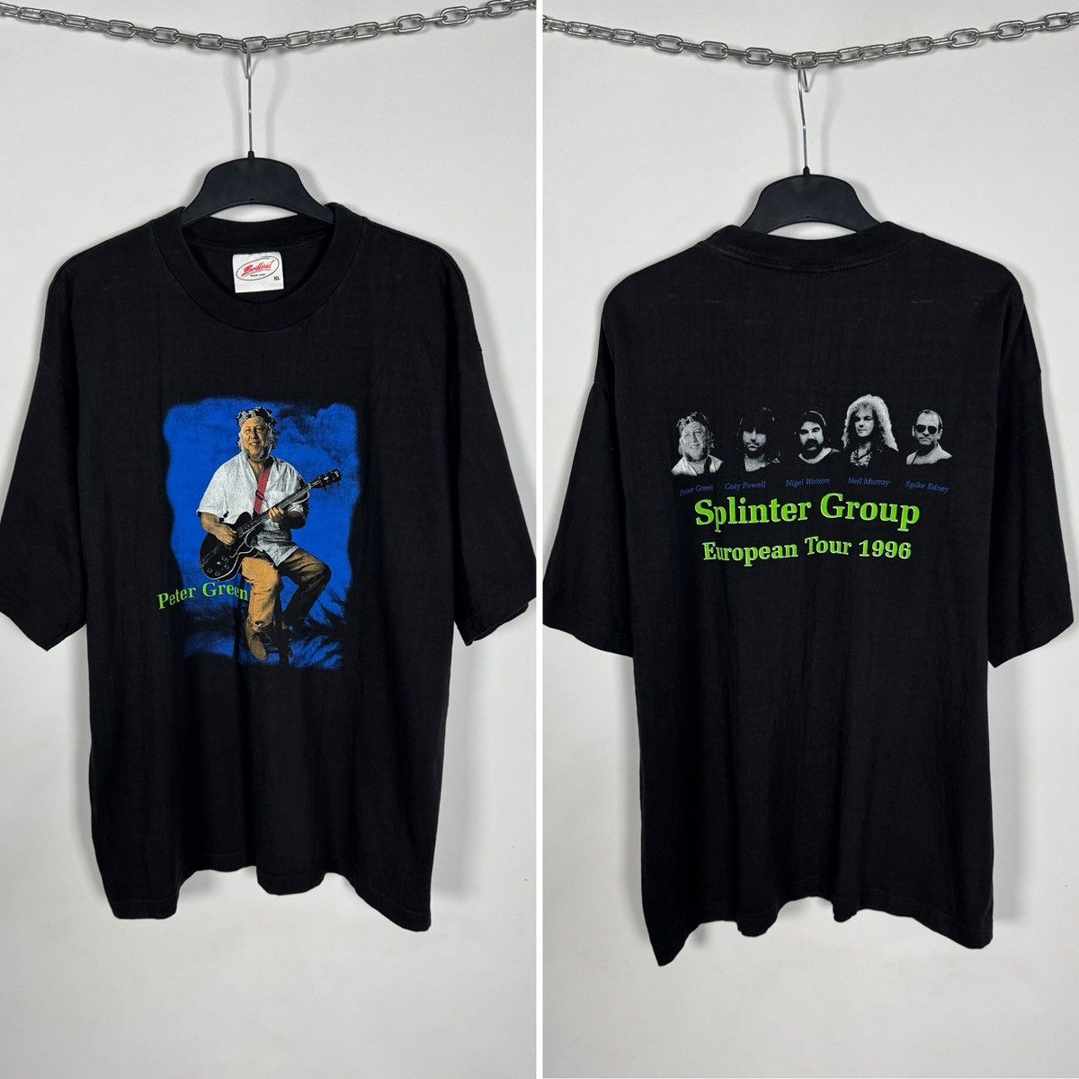 Band Tees Peter Green Splinter Group European Tour 1996 Vintage 90s XL Size US XL / EU 56 / 4 - 1 Thumbnail
