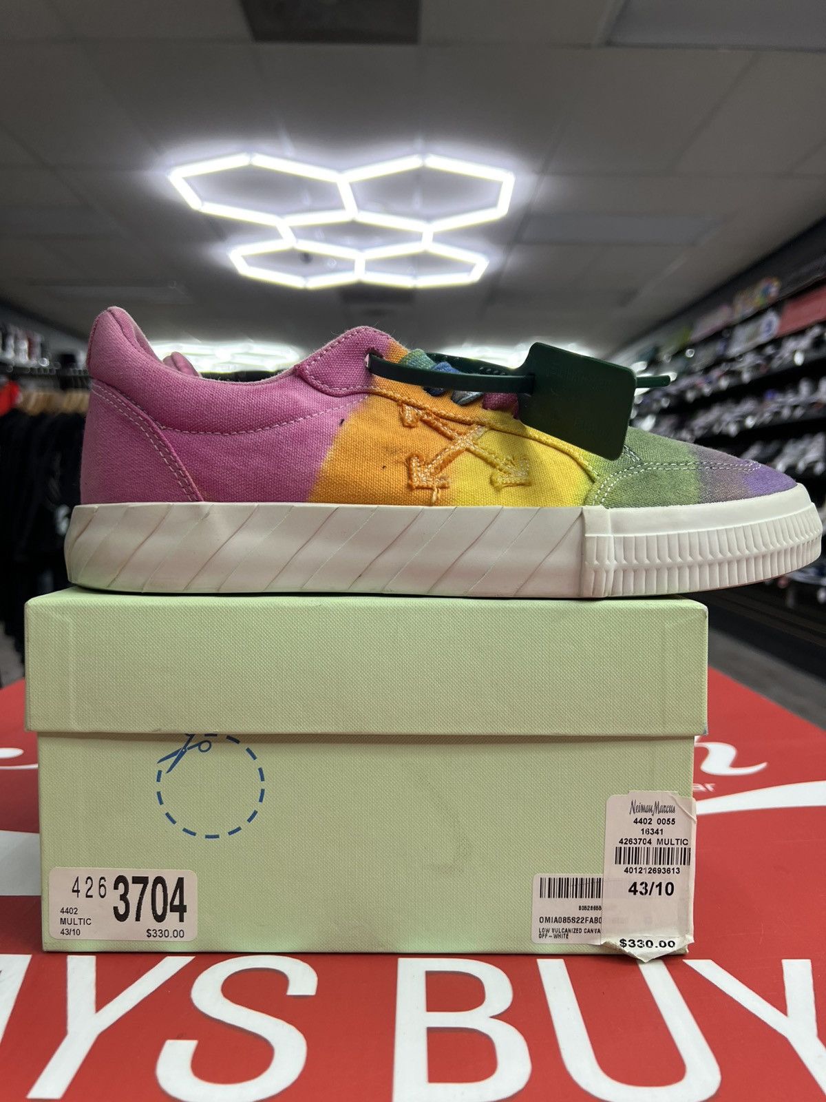 Off White Tye- Die Sneaker Size 43/10M