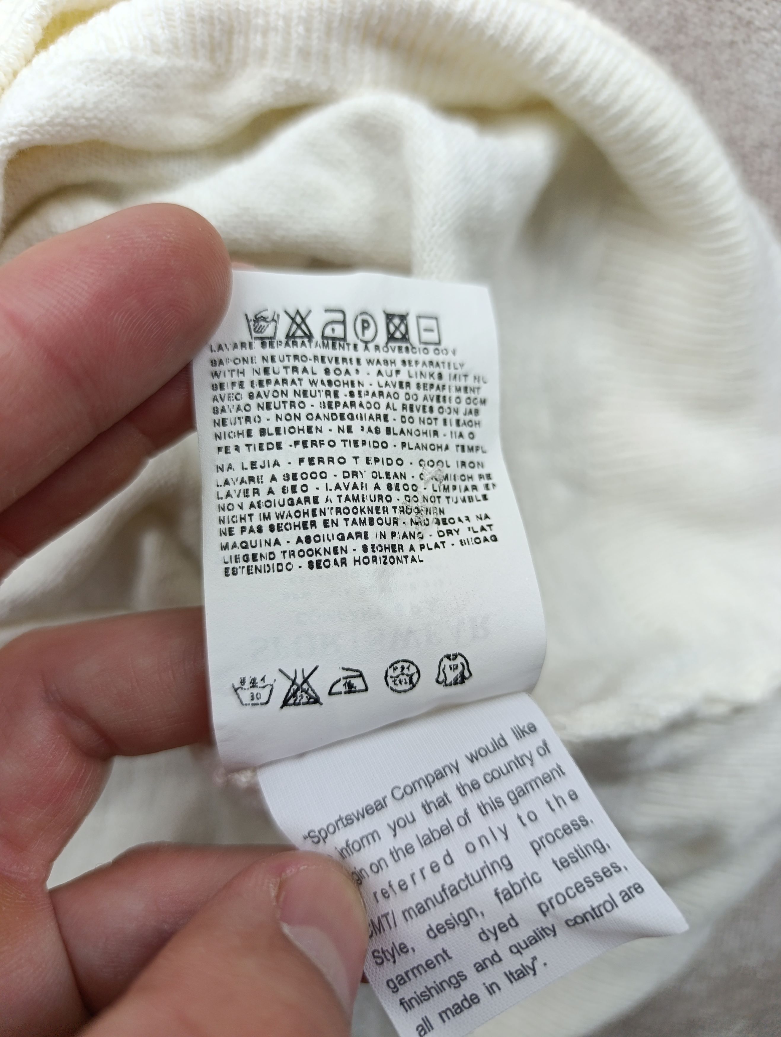 Stone Island Vintage Stone Island Archive Henley Sweater Knit Ivory XXL Size US XXL / EU 58 / 5 - 22 Thumbnail