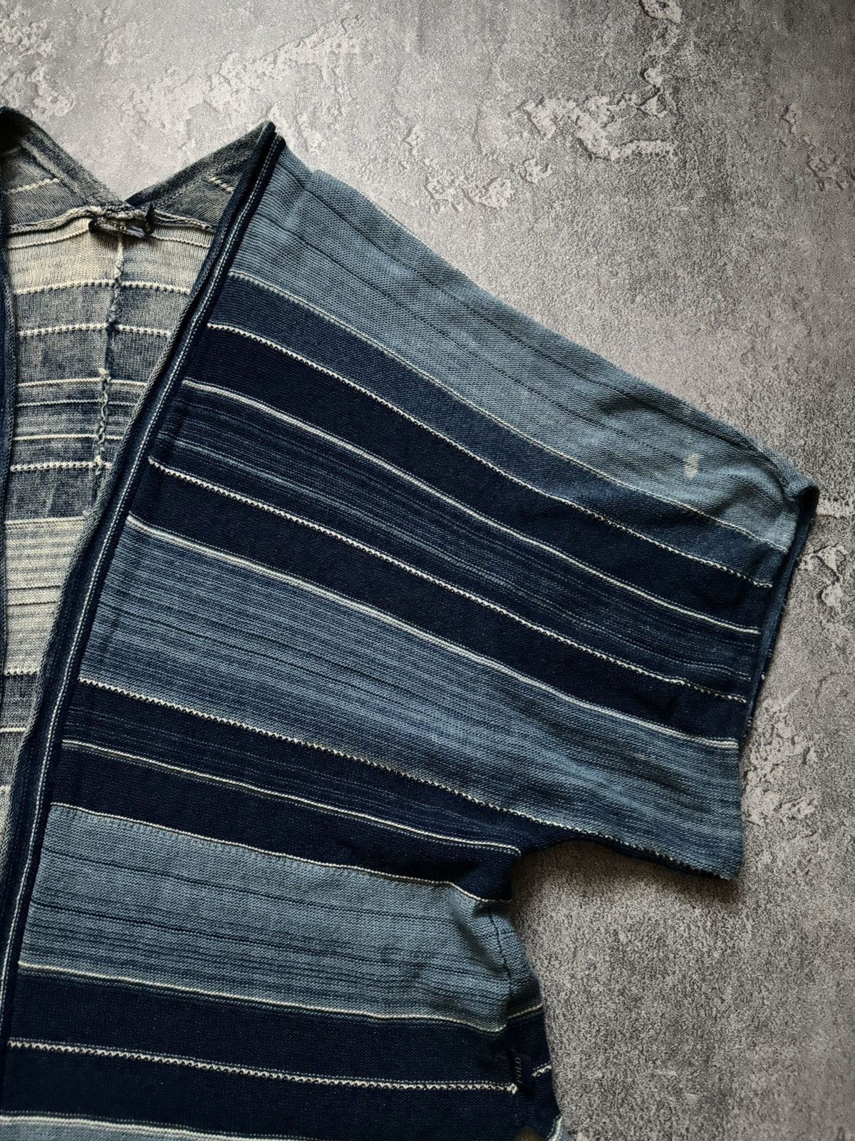 Polo Ralph Lauren × Vintage Polo Ralph Lauren L striped knitwear cape sweater poncho Size L / US 10 / IT 46 - 8 Thumbnail