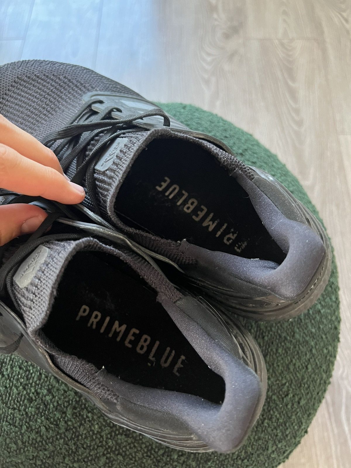 Adidas × Designer ‼️Adidas Utraboost Primeblue Triple Black Knit Sneakers‼️ Size US 10.5 / EU 43-44 - 22 Thumbnail