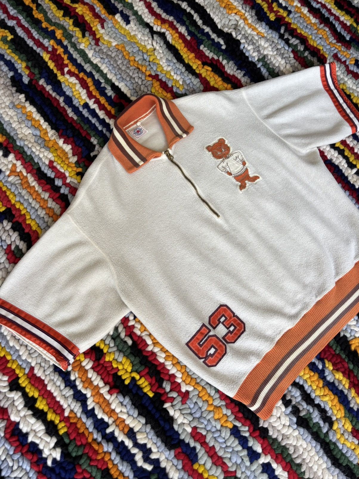 Vintage 1950s Vintage Mascot Short Sleeve Pullover Size US L / EU 52-54 / 3 - 3 Thumbnail