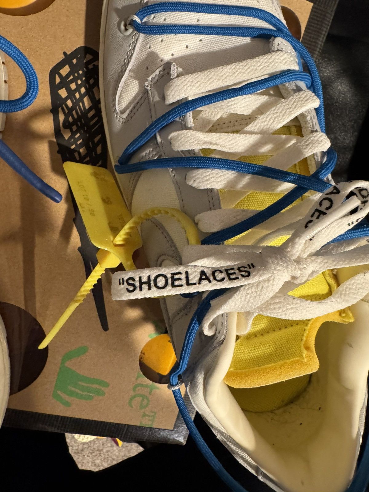 Nike × Off-White Nike Dunk Low Off-White Lot 10 of 50 Size US 10.5 / EU 43-44 - 8 Thumbnail