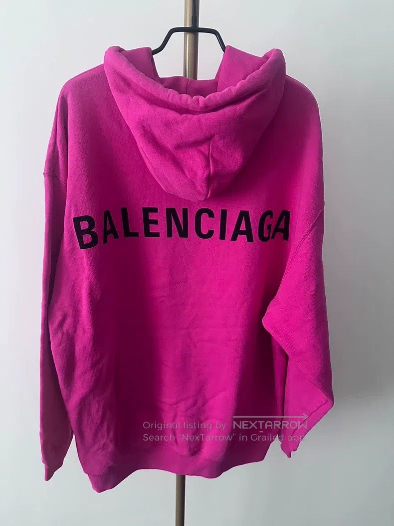 Balenciaga Balenciaga Fuchsia Hoodie Size US M / EU 48-50 / 2 - 1 Thumbnail