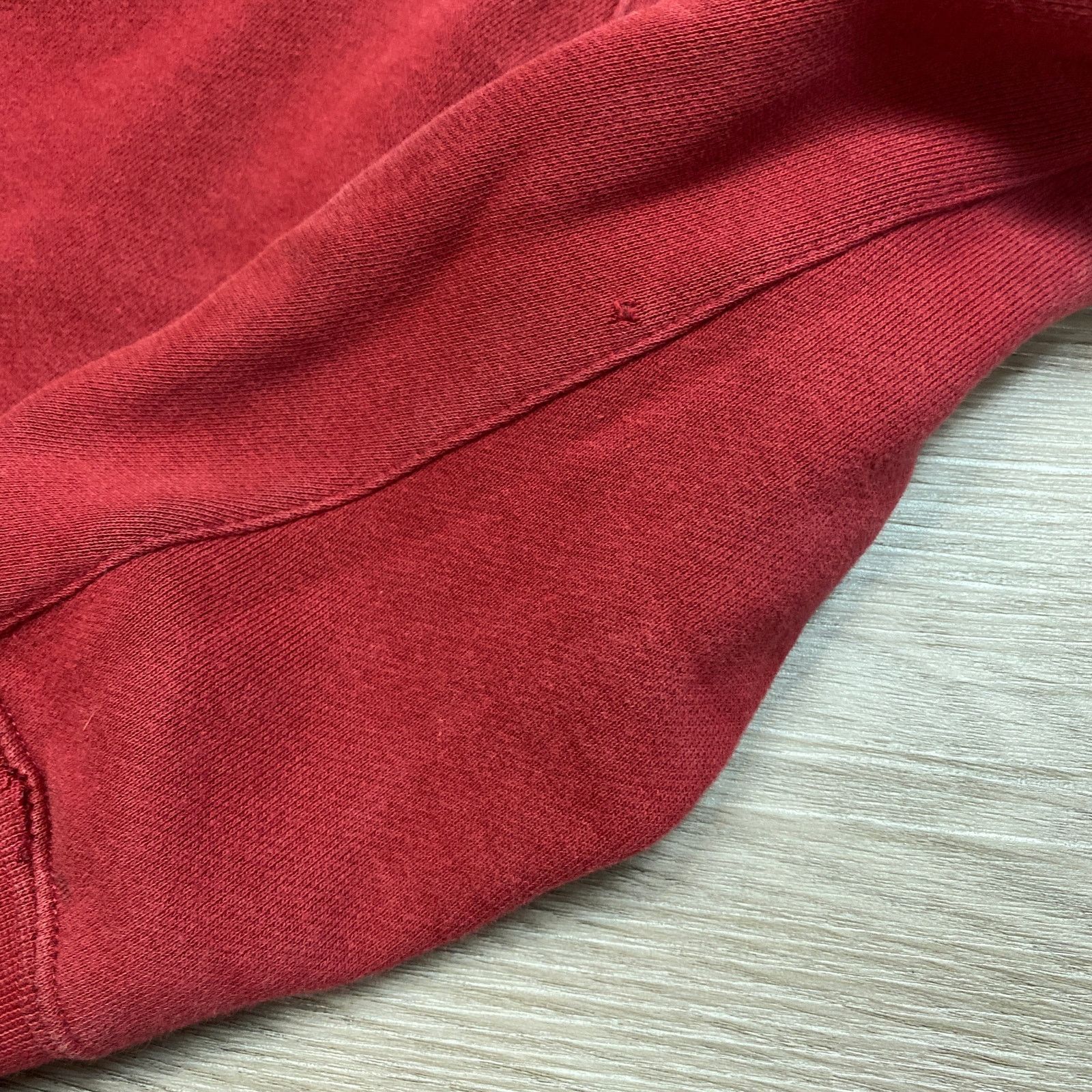 Nike Nike Modern Red Full Zip Hoodie Men's Large Minimalist Size US L / EU 52-54 / 3 - 12 Thumbnail