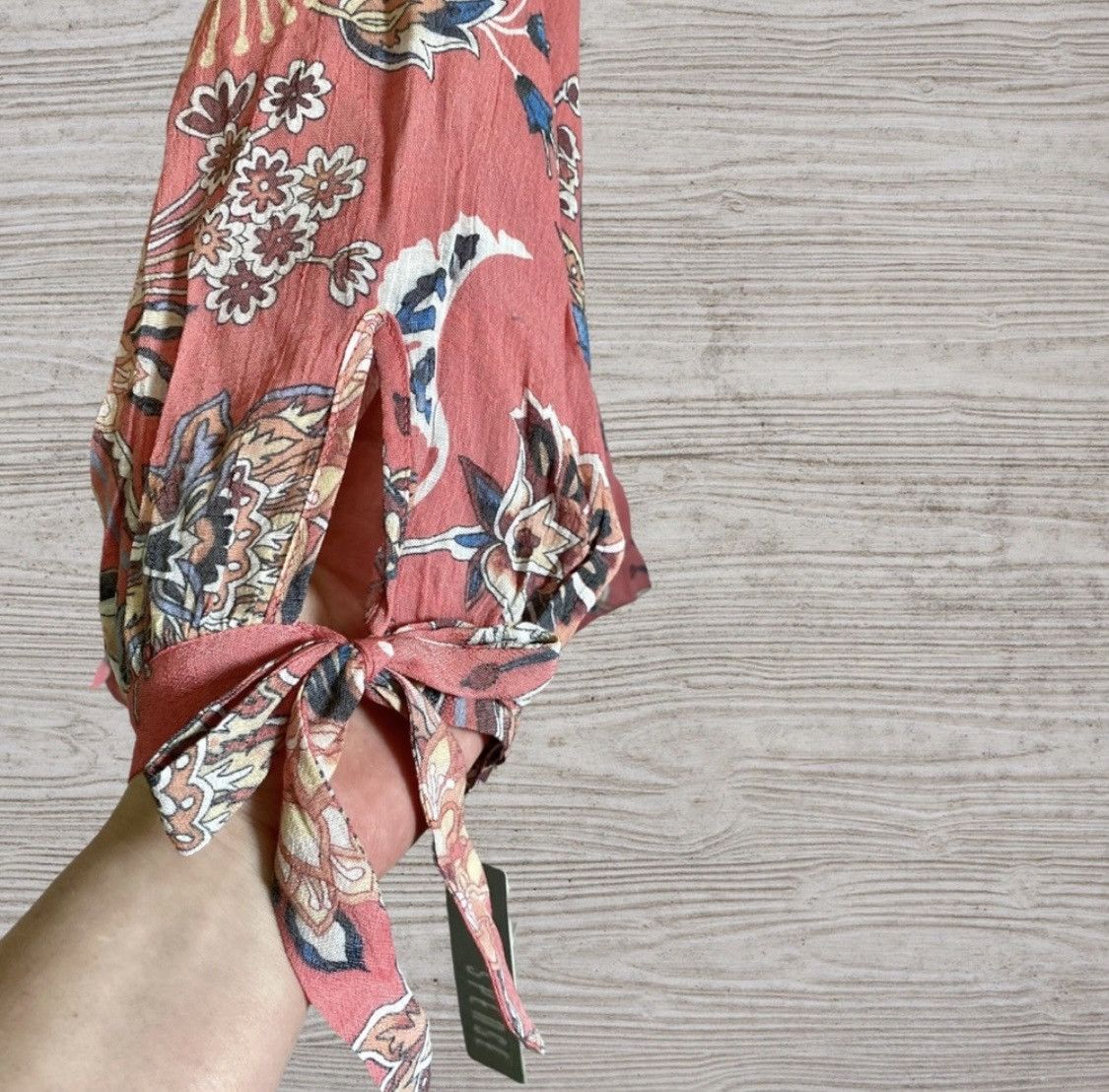 Other SPENSE OFF SHOULDER FLORAL TIE SLEEVE BLOUSE TOP Size L / US 10 / IT 46 - 8 Thumbnail