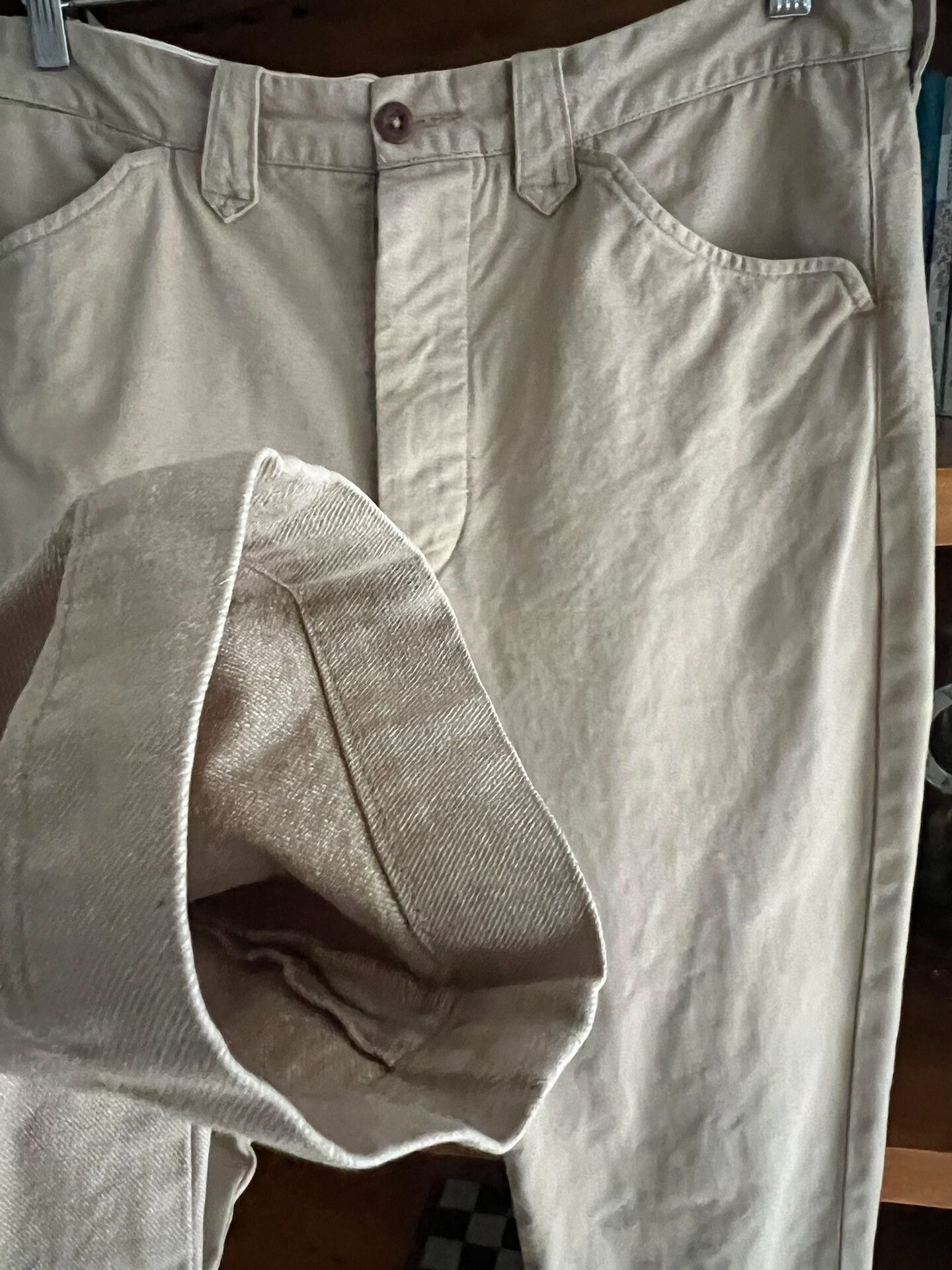 RRL Ralph Lauren RRL Vintage Beige Officer Pants Size US 32 / EU 48 - 4 Thumbnail