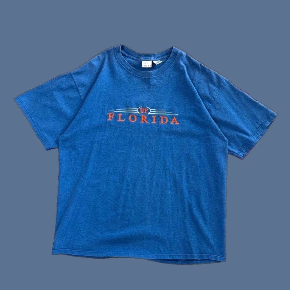 Vintage VINTAGE University Of Florida Gators Embroidered T-Shirt XL Men Blue 90s College Sports Short Sleeve Made In USA Size US XL / EU 56 / 4 - 1 Thumbnail