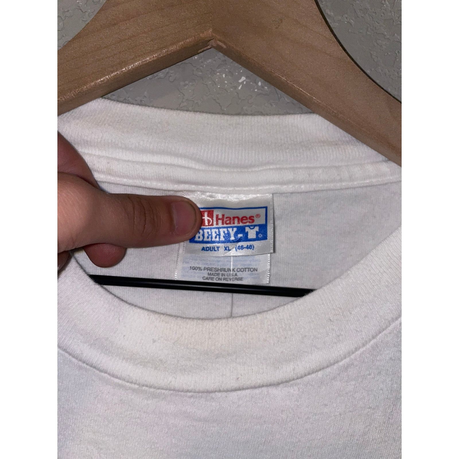 Hanes 90s Vintage Mr Manly Shirt Tour No Flit Boys Comedy Radio XL Size US XL / EU 56 / 4 - 6 Thumbnail