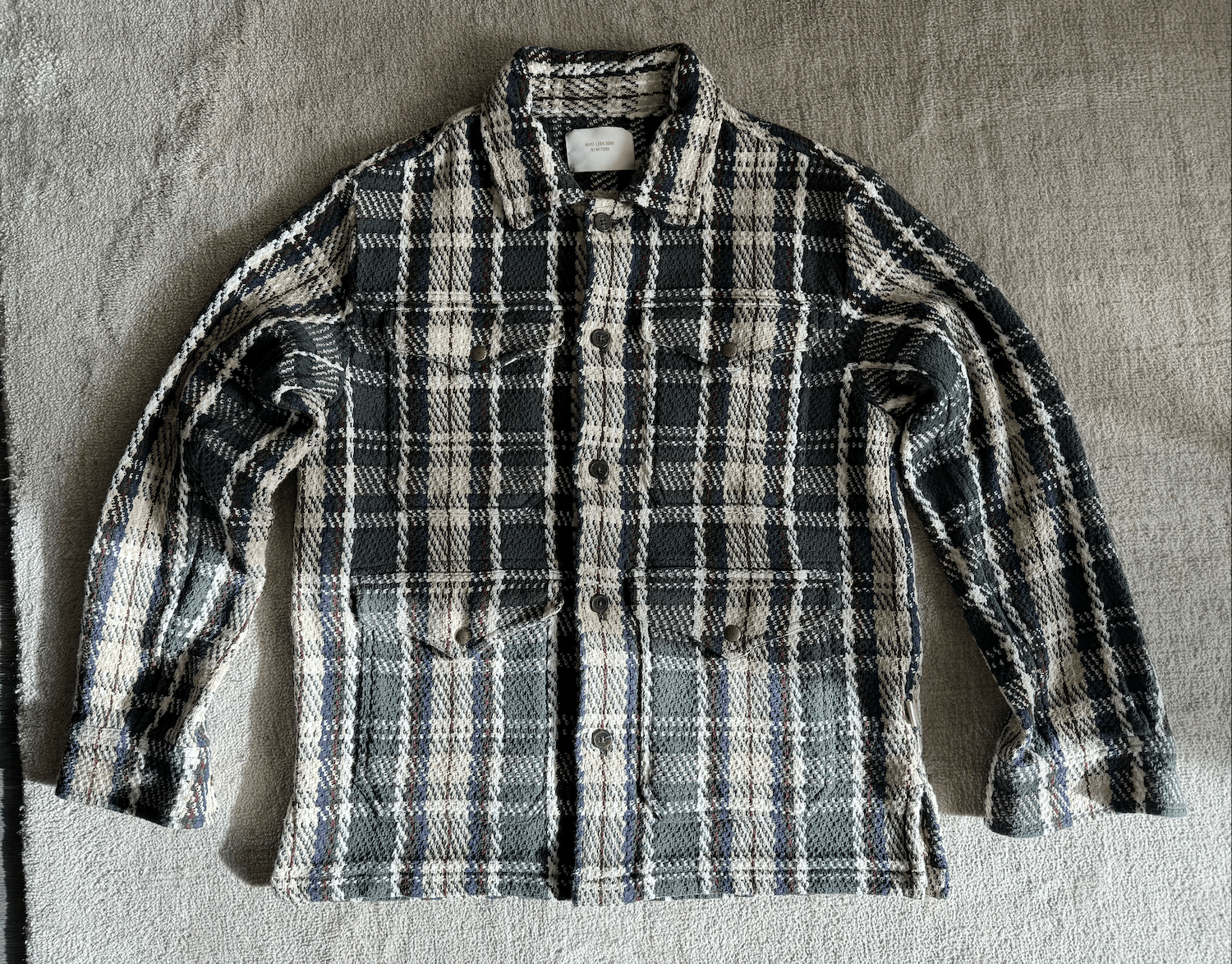 Aime Leon Dore Plaid Overshirt Rosin Combo Size US L / EU 52-54 / 3 - 1 Thumbnail