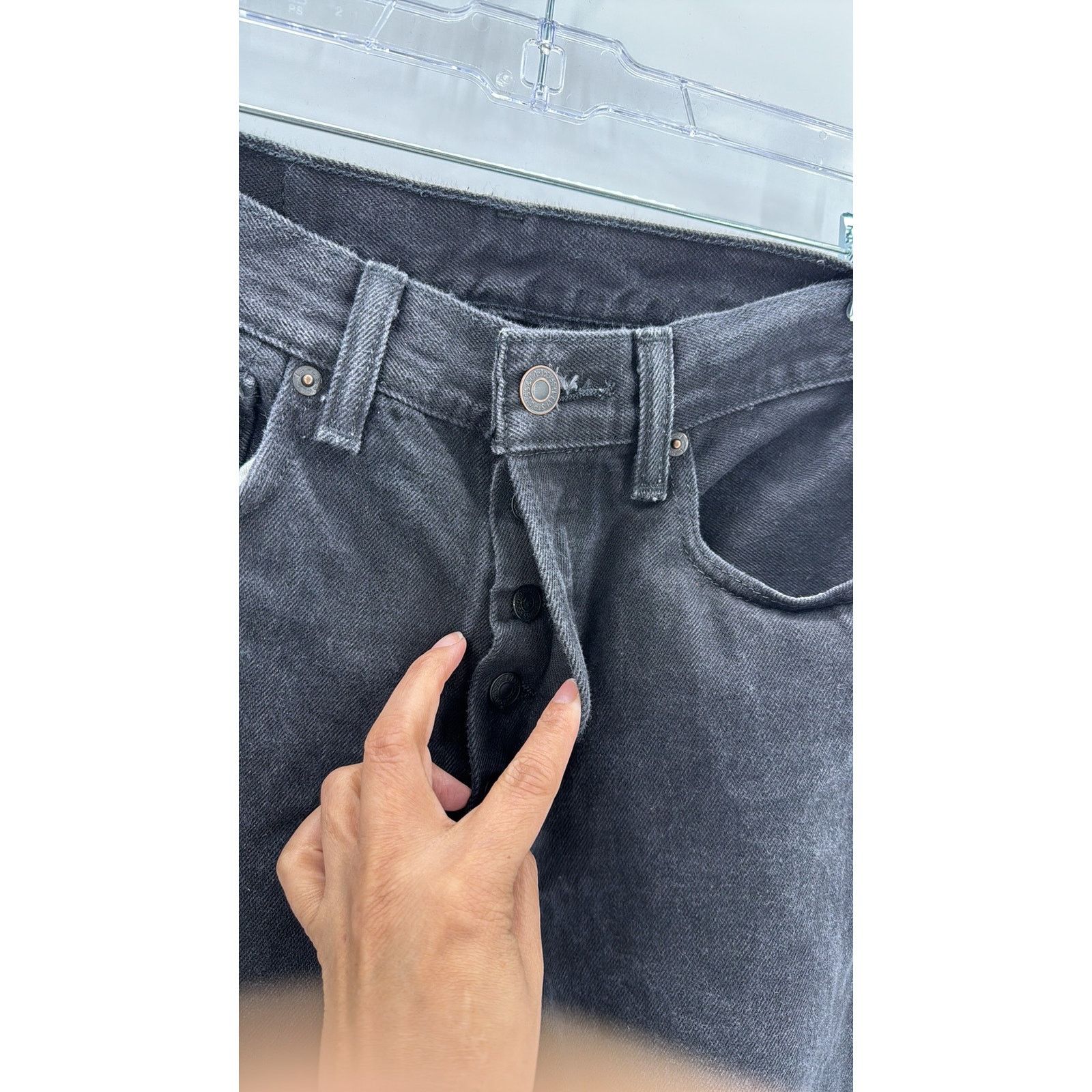 Levi's 501 Original Fit Men's Jeans straight fit button fly black Size US 32 / EU 48 - 5 Thumbnail