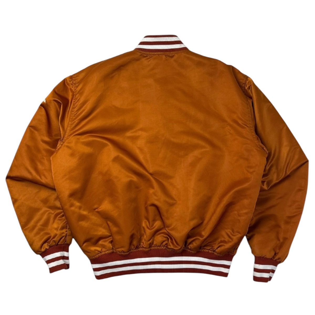 Starter Vintage ‘80s Starter Texas Longhorns Satin Button Up Jacket Size US XL / EU 56 / 4 - 2 Thumbnail