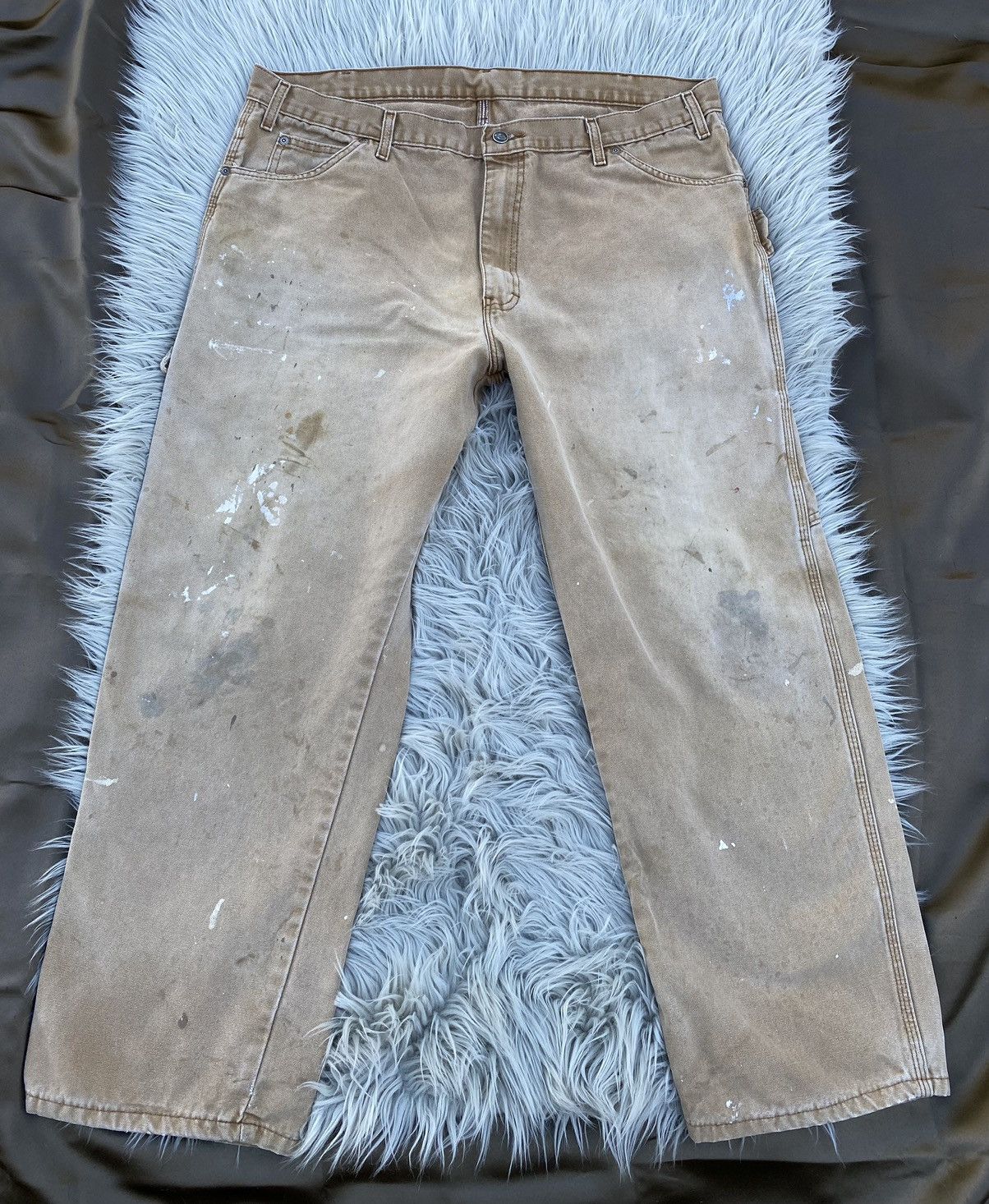 Dickies Dickies Canvas Carpenter Pants Thrashed 42x30 Size US 42 / EU 58 - 3 Thumbnail