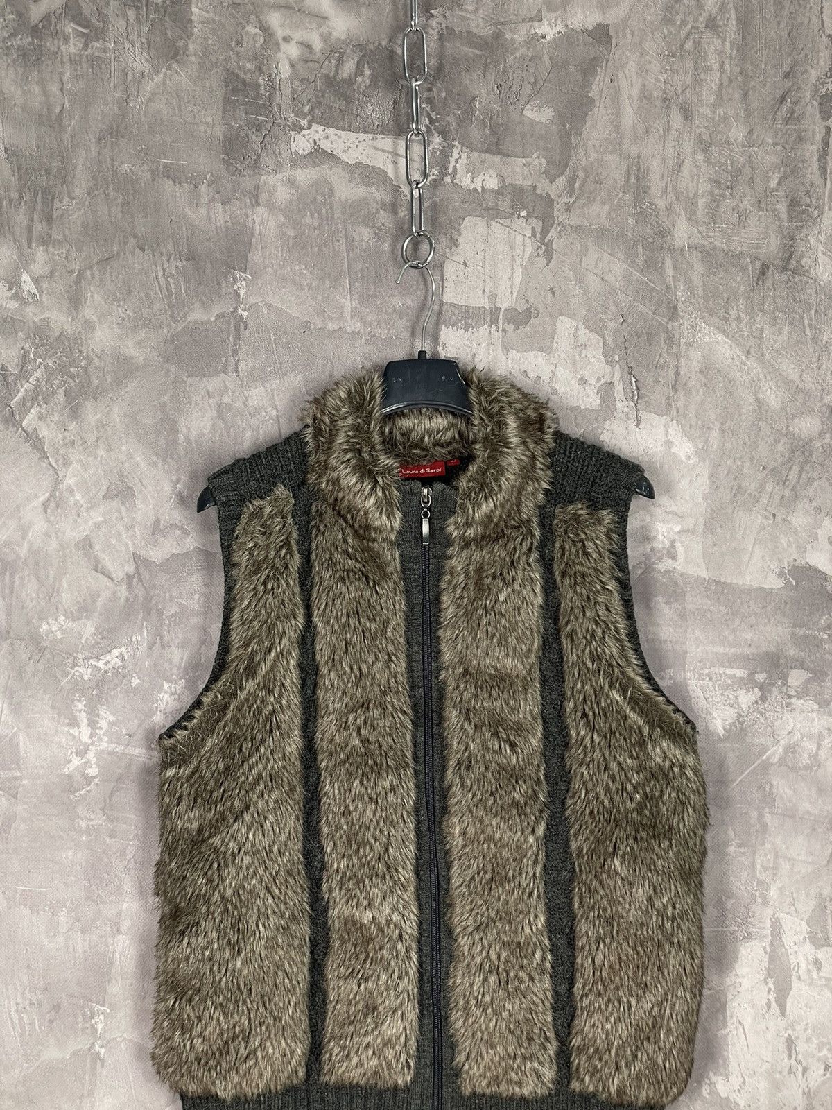 If Six Was Nine Japanese vintage Lgb Style Y2K fur zip sweater Vest Size M / US 6-8 / IT 42-44 - 3 Thumbnail