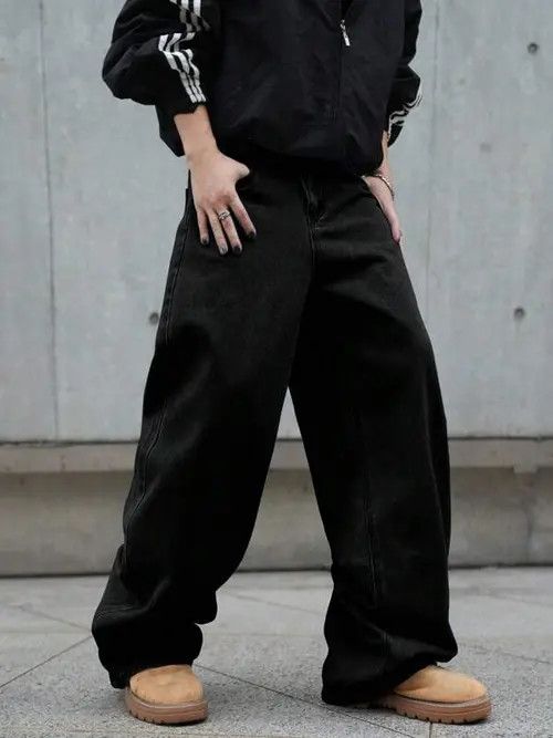 Japanese Brand × Vintage Skate Baggy Denim Jeans Wide leg Size US 32 / EU 48 - 1 Thumbnail