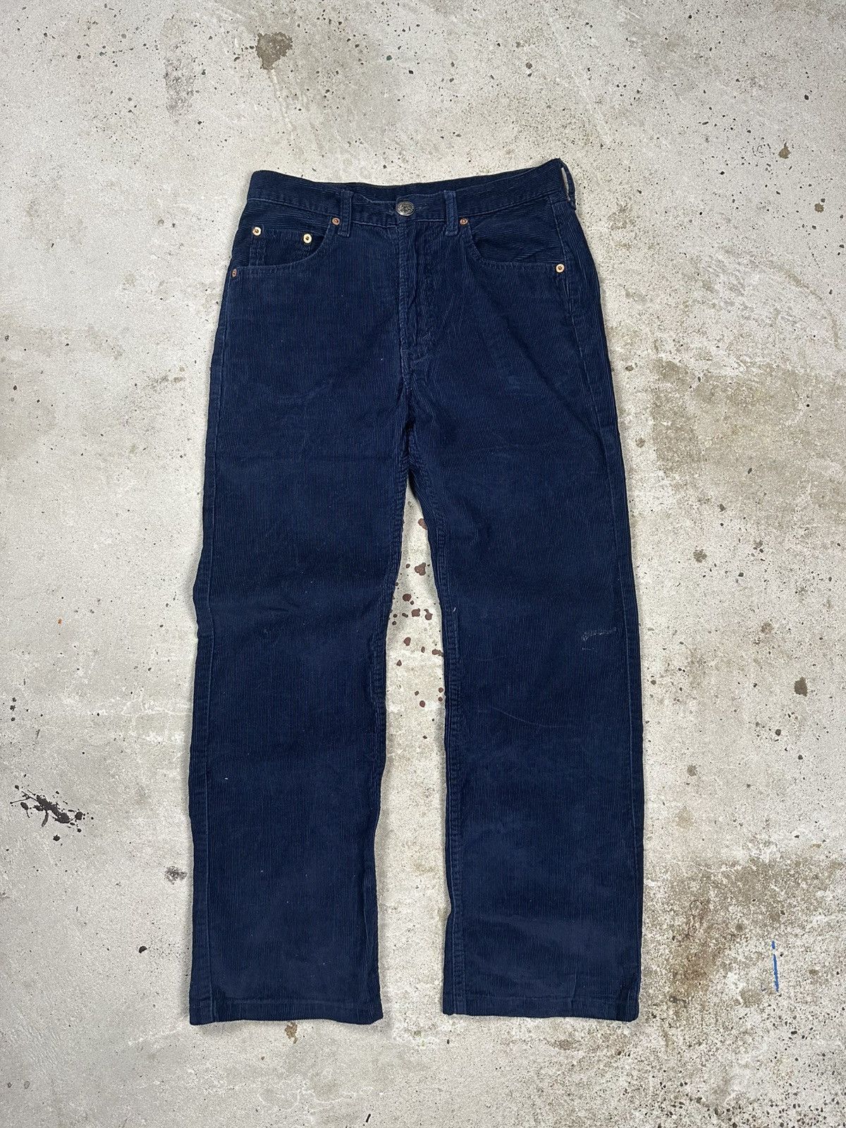 Levi's × Vintage Vintage 90s Levi’s 505 Blue Corduroy Pants Denim Jeans Size US 30 / EU 46 - 1 Thumbnail