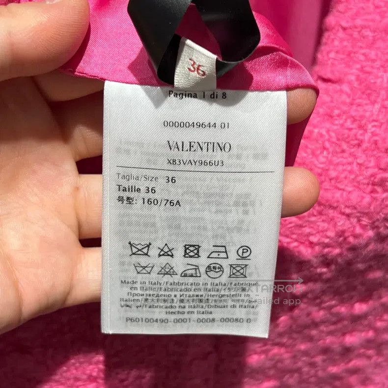 Valentino Valentino Magenta double V-pocket wool dress Size XXS / US 00 / IT 34 - 4 Thumbnail