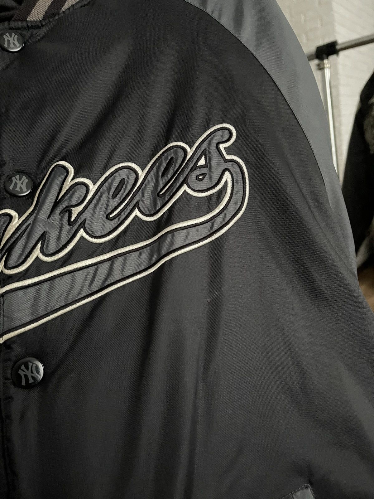 MLB New York NY Yankees Vintage MLB Bomber Jacket 90s Size US M / EU 48-50 / 2 - 13 Thumbnail
