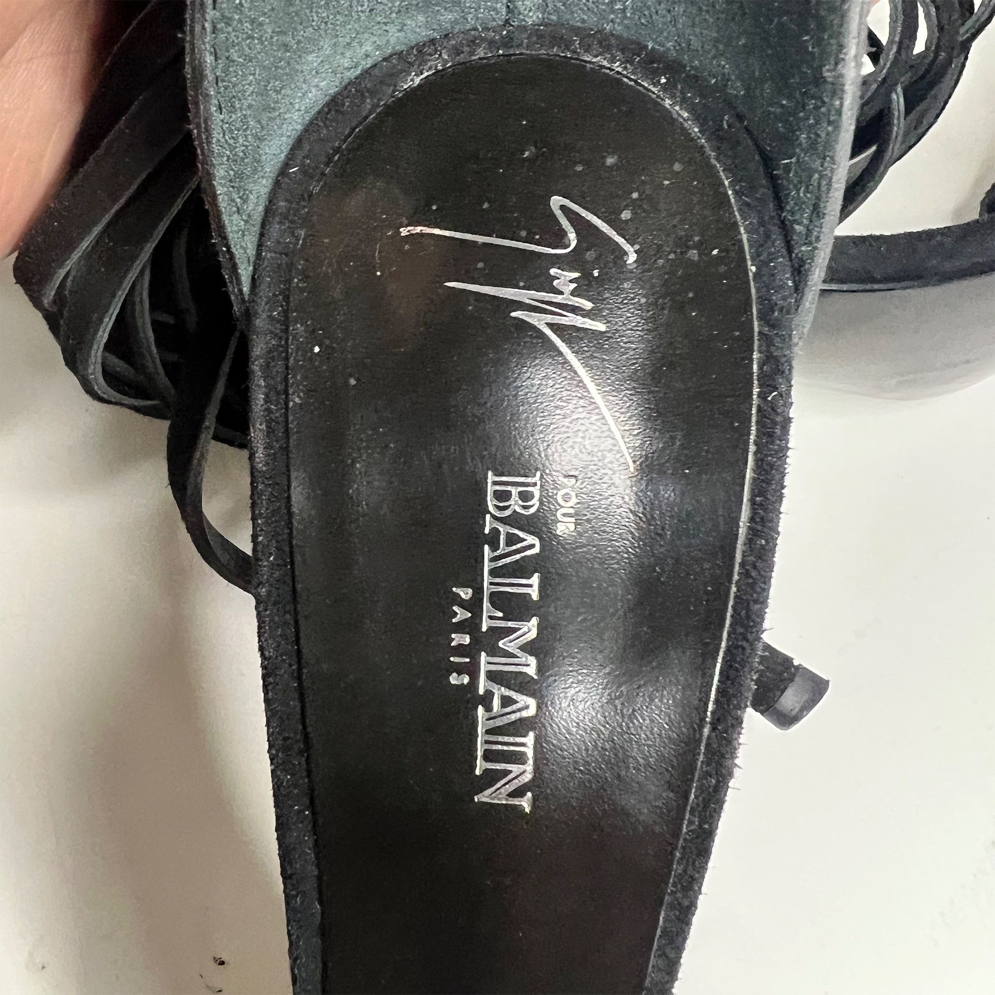 Balmain Suede Sandals Size US 6 / IT 36 - 12 Thumbnail