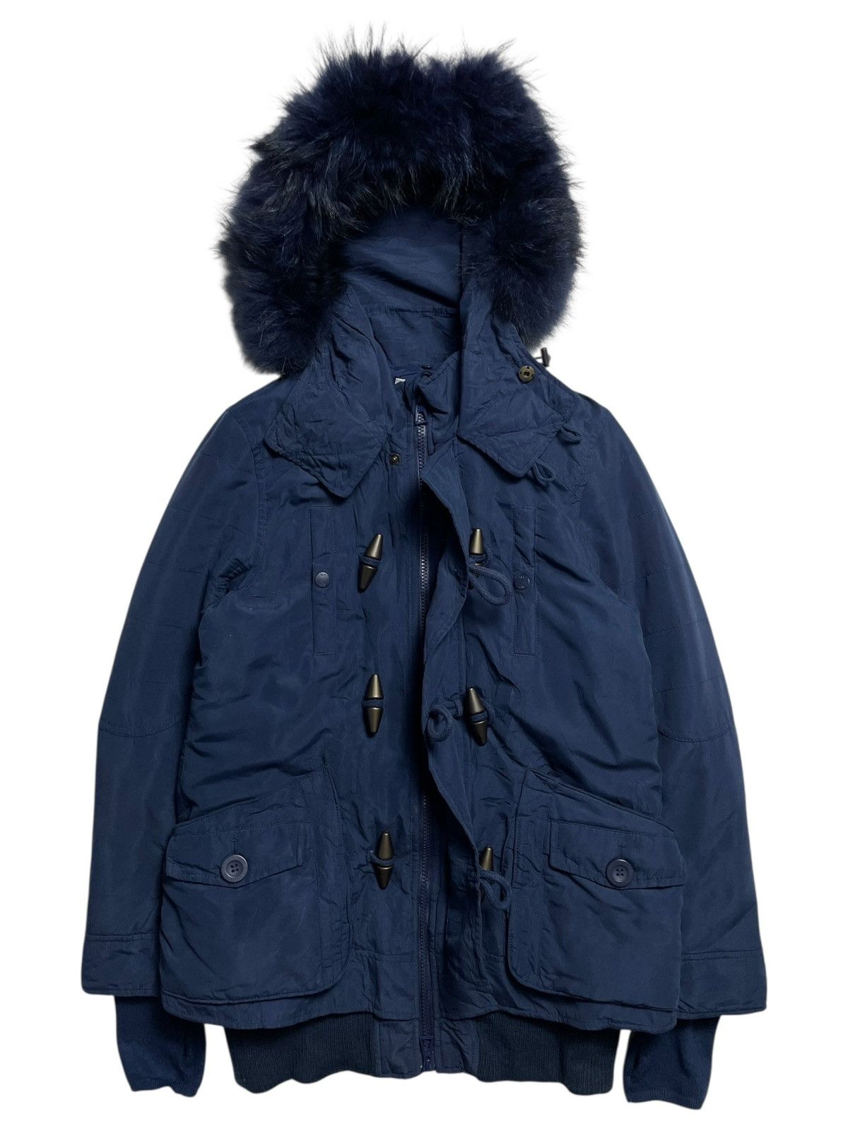 14th Addiction 2000’s Sly - Vkei Style Duffle Fur Jacket Size US M / EU 48-50 / 2 - 2 Thumbnail