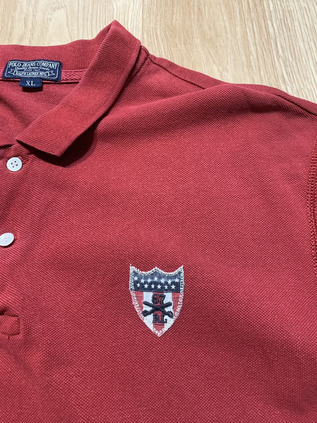 Japanese Brand Vintage Polo Jeans Company Ralph Lauren Flag Polo Size US XL / EU 56 / 4 - 9 Thumbnail