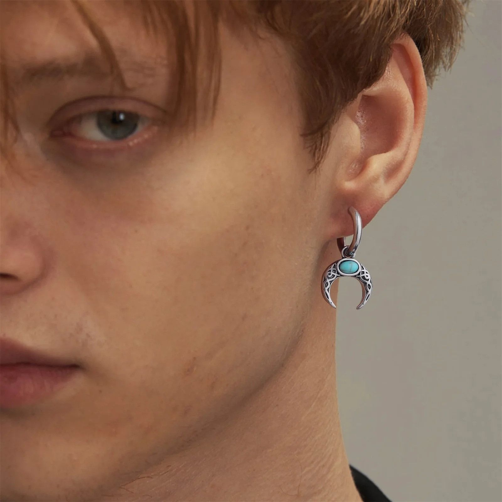 Japanese Brand × Vintage 1Pair Moon Earrings Size ONE SIZE - 1 Thumbnail