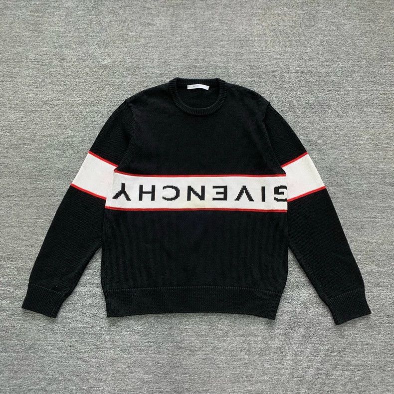 Givenchy Givenchy Black Big Logo Sweater Size US XL / EU 56 / 4 - 1 Thumbnail