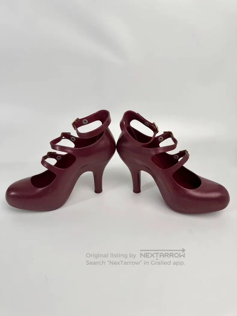 Vivienne Westwood Vivienne Westwood Westminster Dark Red Three-Tie High Heel Size US 6.5 / IT 36.5 - 5 Thumbnail