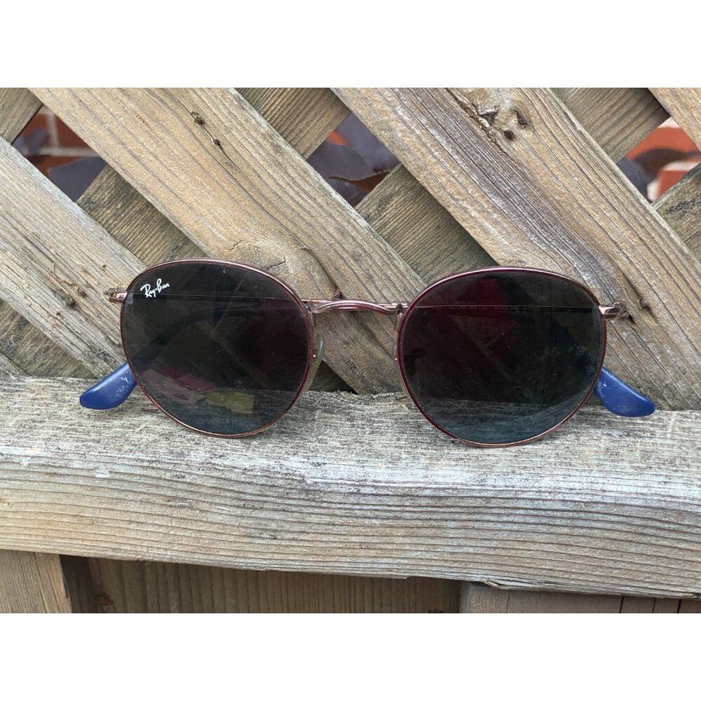 RayBan Vintage 90s Ray-Ban RB3447 Round Metal 9003/96 Sunglasses Size ONE SIZE - 9 Thumbnail