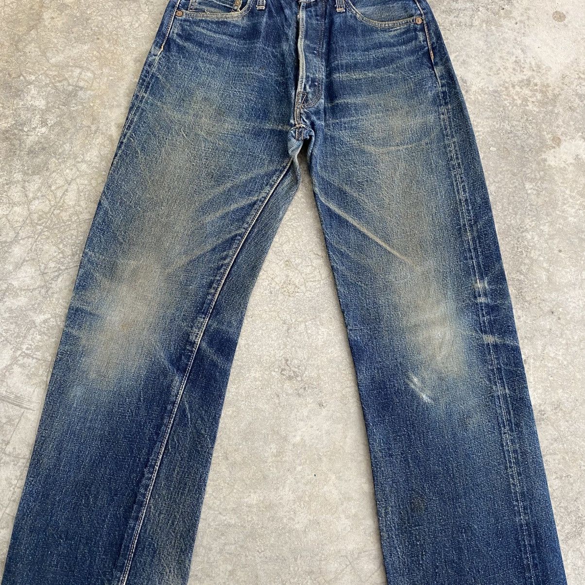 Denime Vintage 90’s Denime Japan Faded Blue Selvedge Jeans Size US 29 - 6 Thumbnail