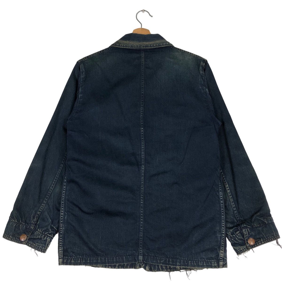 45rpm 🔥Vtg Indigo Denim Work Jacket Button R 45RPM Japan Made Size US M / EU 48-50 / 2 - 8 Thumbnail