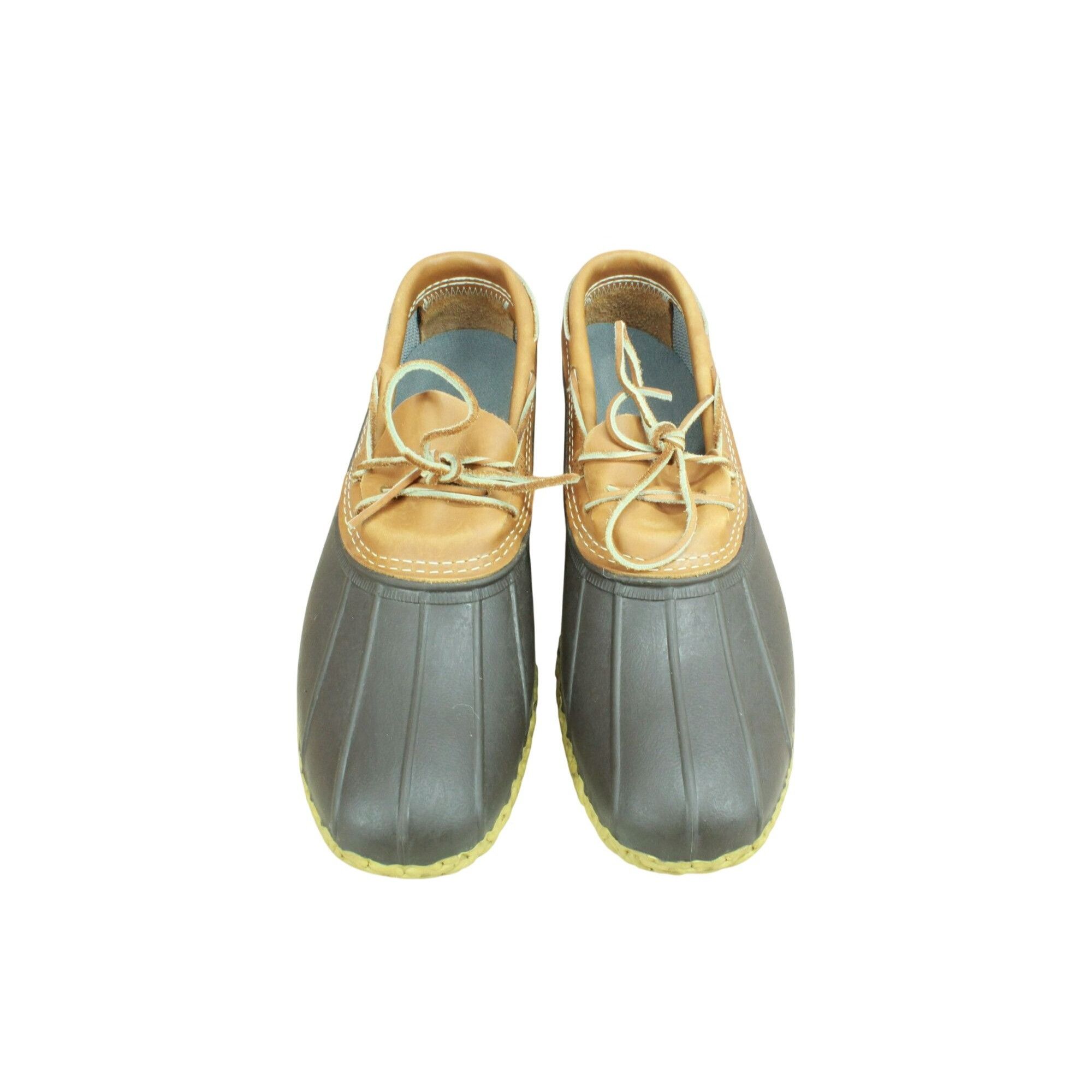 L.L. Bean × Leather LL Bean Rubber Slip On Unlined Moccasin Gumshoes Duck Boots Size US 14 / EU 47 - 5 Thumbnail