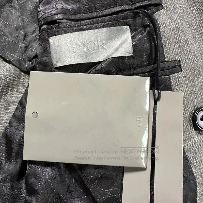 Other Dior Gray Wool Plaid Long Sleeve Jacket . Size US S / EU 44-46 / 1 - 5 Thumbnail