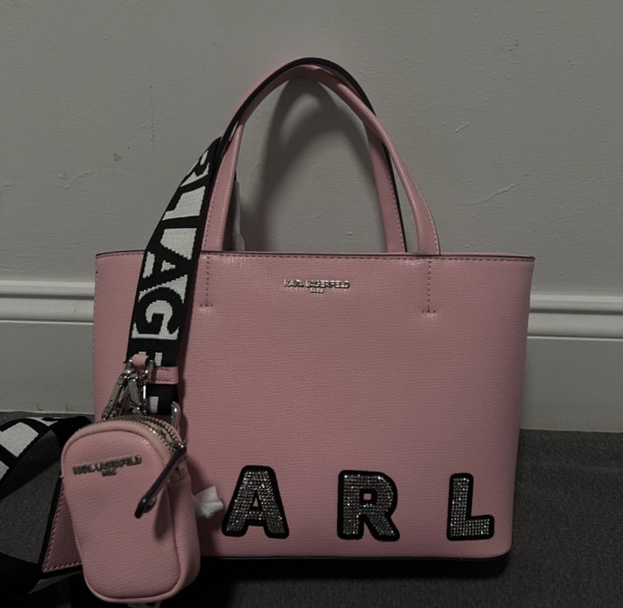 Karl Lagerfeld Karl Lagerfeld Pink Tote bag Size ONE SIZE - 2 Thumbnail