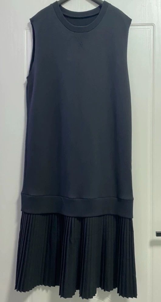 Maison Margiela Terry fabric pleated sleeveless vest skirt Dresses