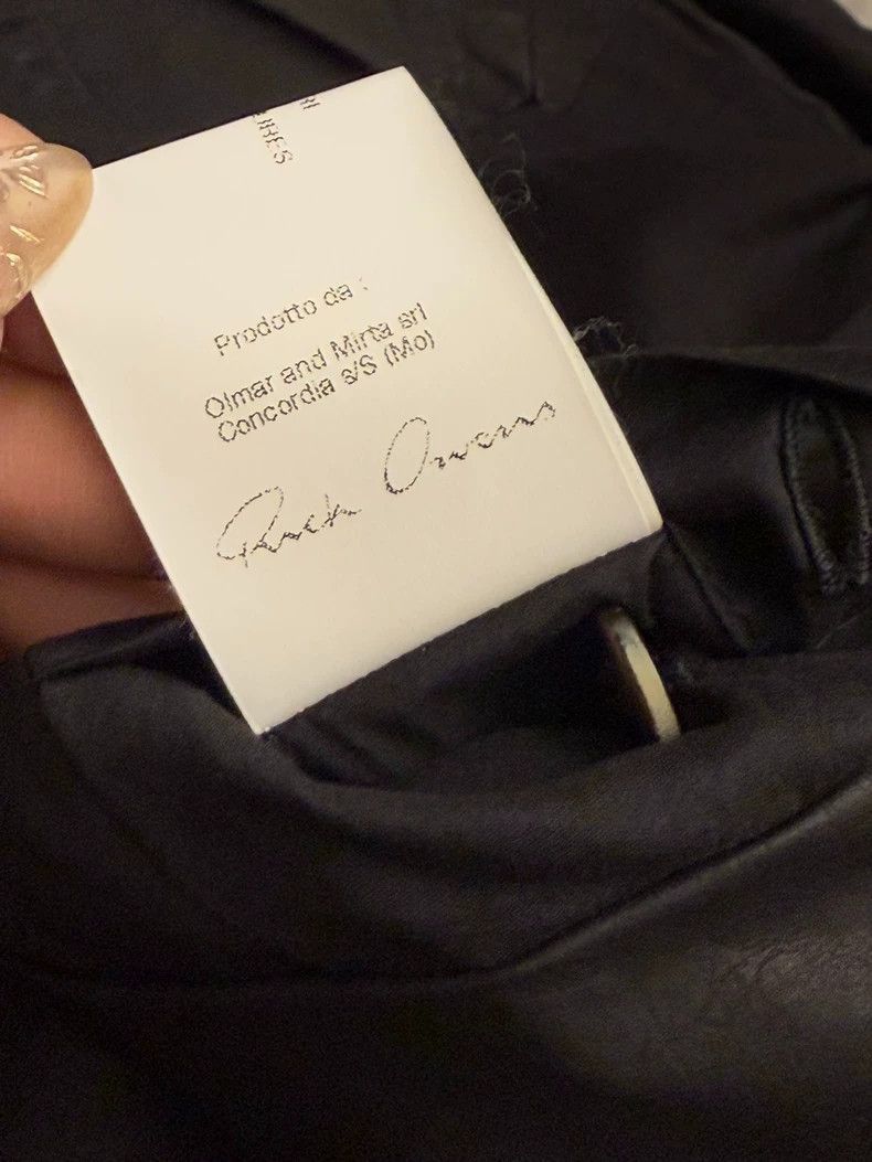 Rick Owens Rick Owens Leather Jacket in Black-2505 Size US S / EU 44-46 / 1 - 4 Thumbnail