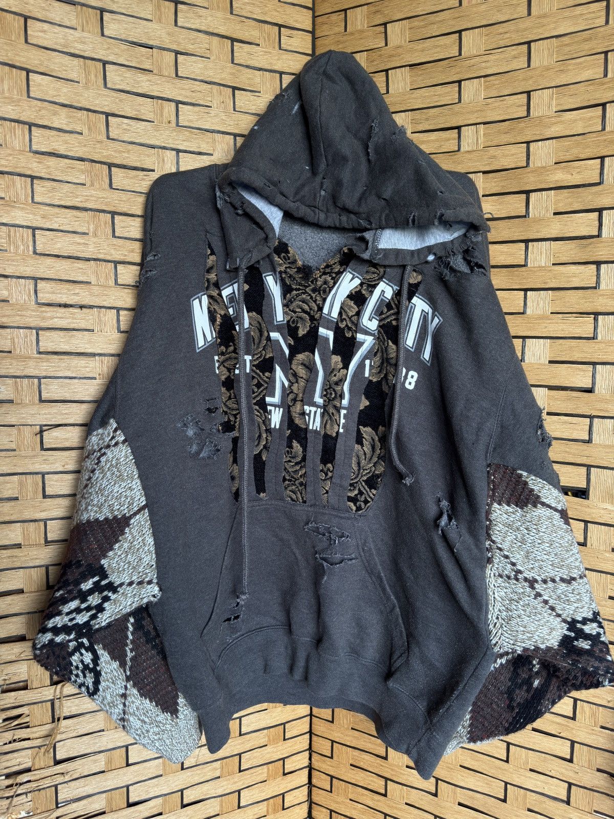Other New York City Distressed Patchwork Hoodie Size US L / EU 52-54 / 3 - 1 Thumbnail