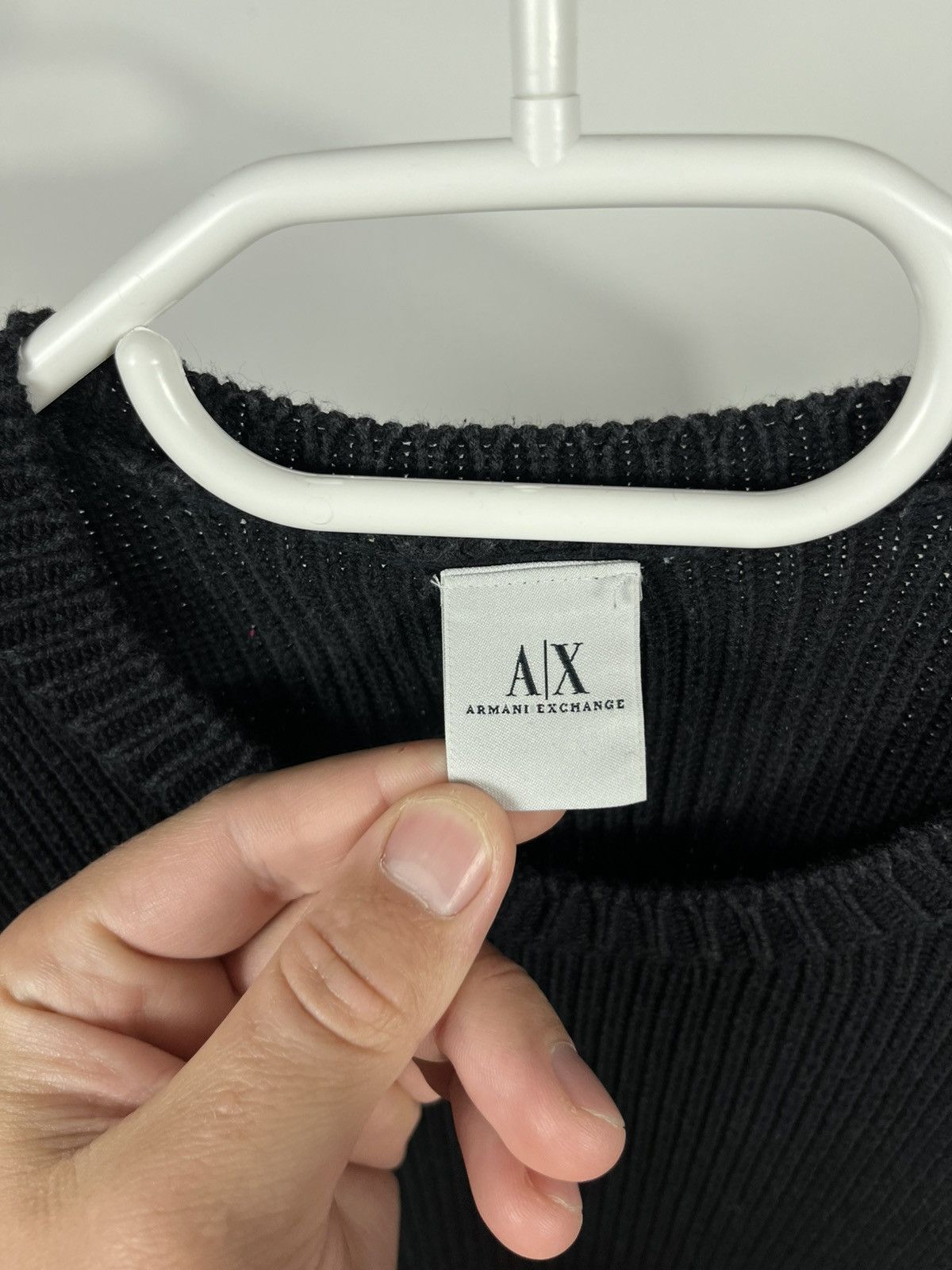 Armani Exchange Armani Exchange Ribbed Sweater Zipper Sides Biker Black Size US S / EU 44-46 / 1 - 3 Thumbnail