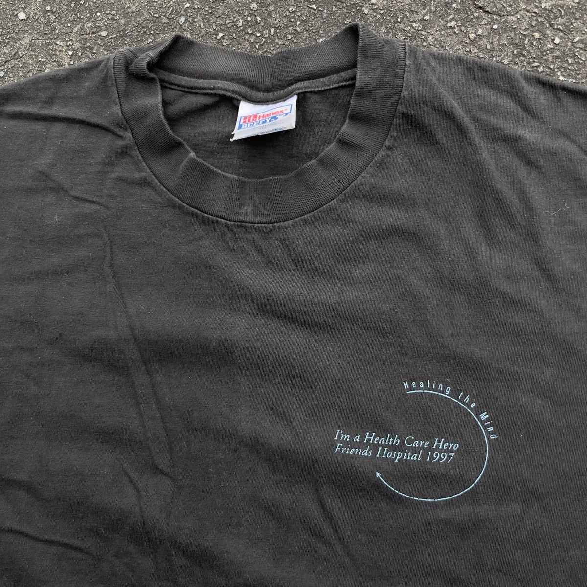 Hanes × Vintage 1997 HEALING THE MIND Hanes Beefy T Shirt Size US XXL / EU 58 / 5 - 2 Thumbnail