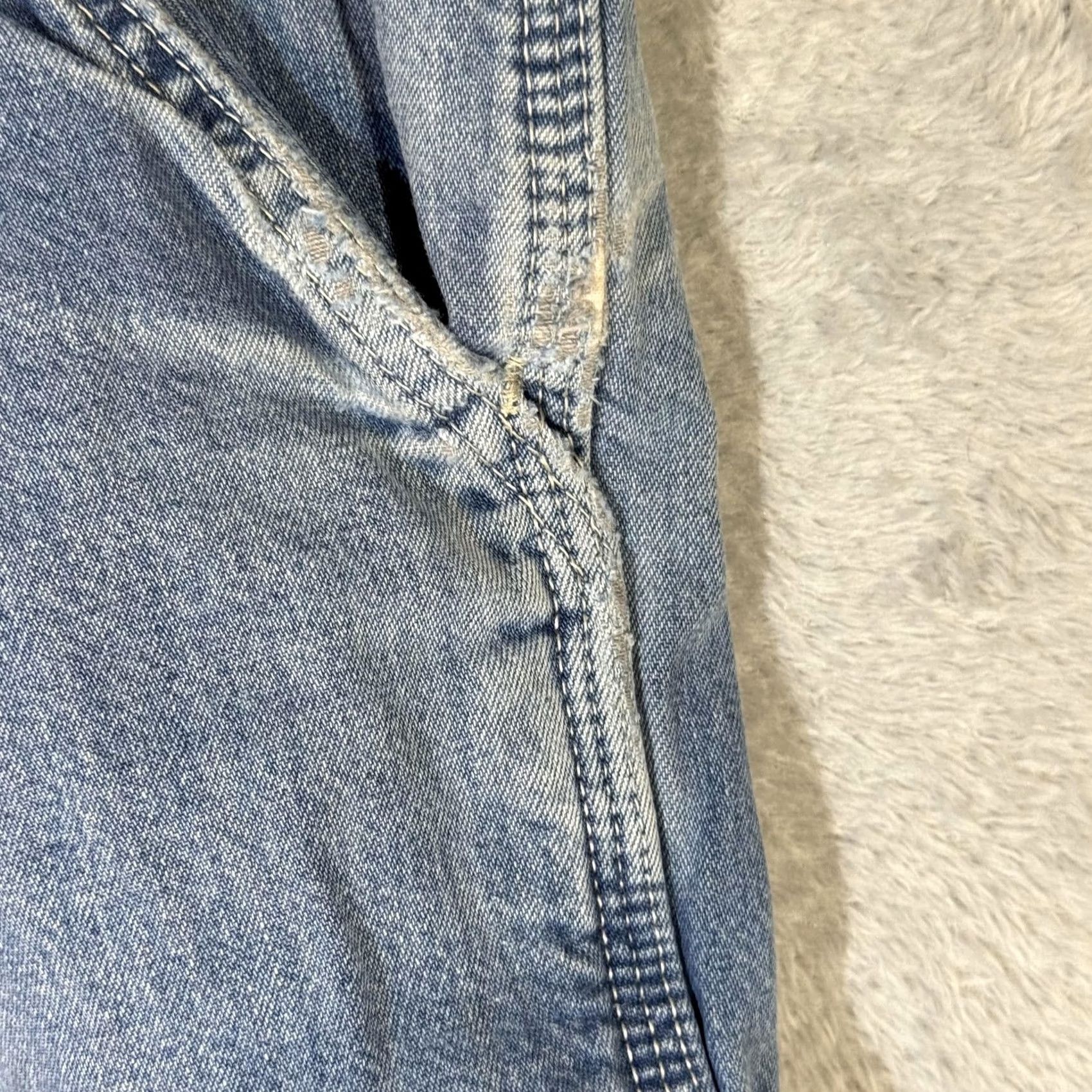 Carhartt VINTAGE Carhartt FR Jeans Mens 46x32 Blue Flame Resistant Carpenter Workwear FR Jeans Size US 30 / EU 46 - 4 Thumbnail