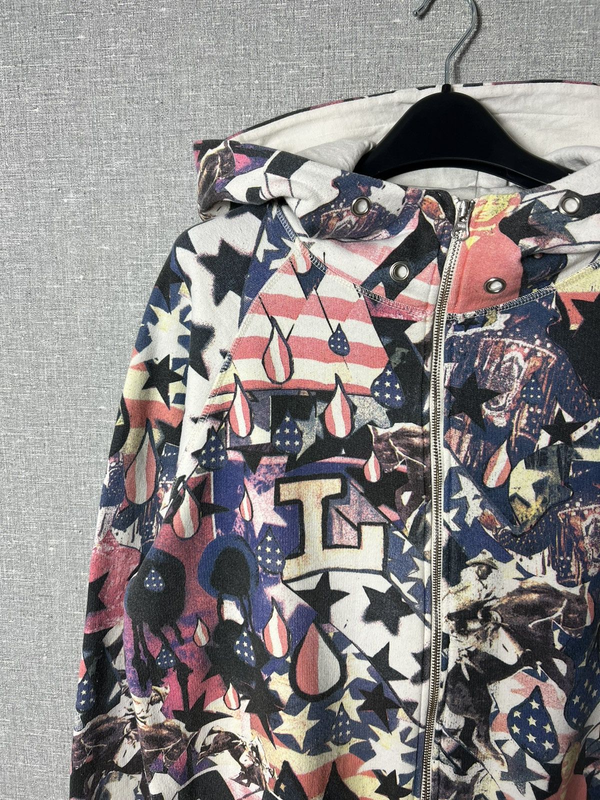 Levi's Vintage Levis Engineered Jeans All Over Printed Zip Hoodie Size US L / EU 52-54 / 3 - 3 Thumbnail