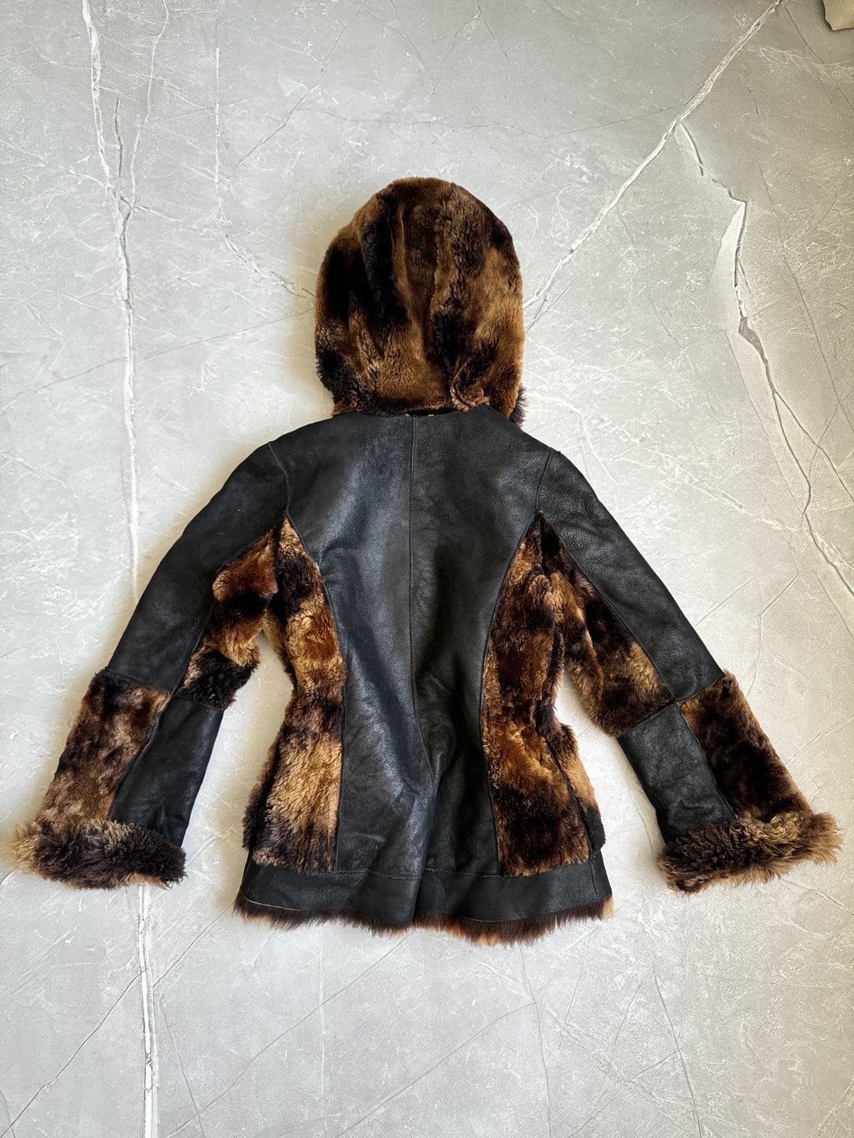 Japanese Brand Vintage Faux Fur Leather Hooded Coat Jacket LGB Ifsixwasnine Size M / US 6-8 / IT 42-44 - 11 Thumbnail