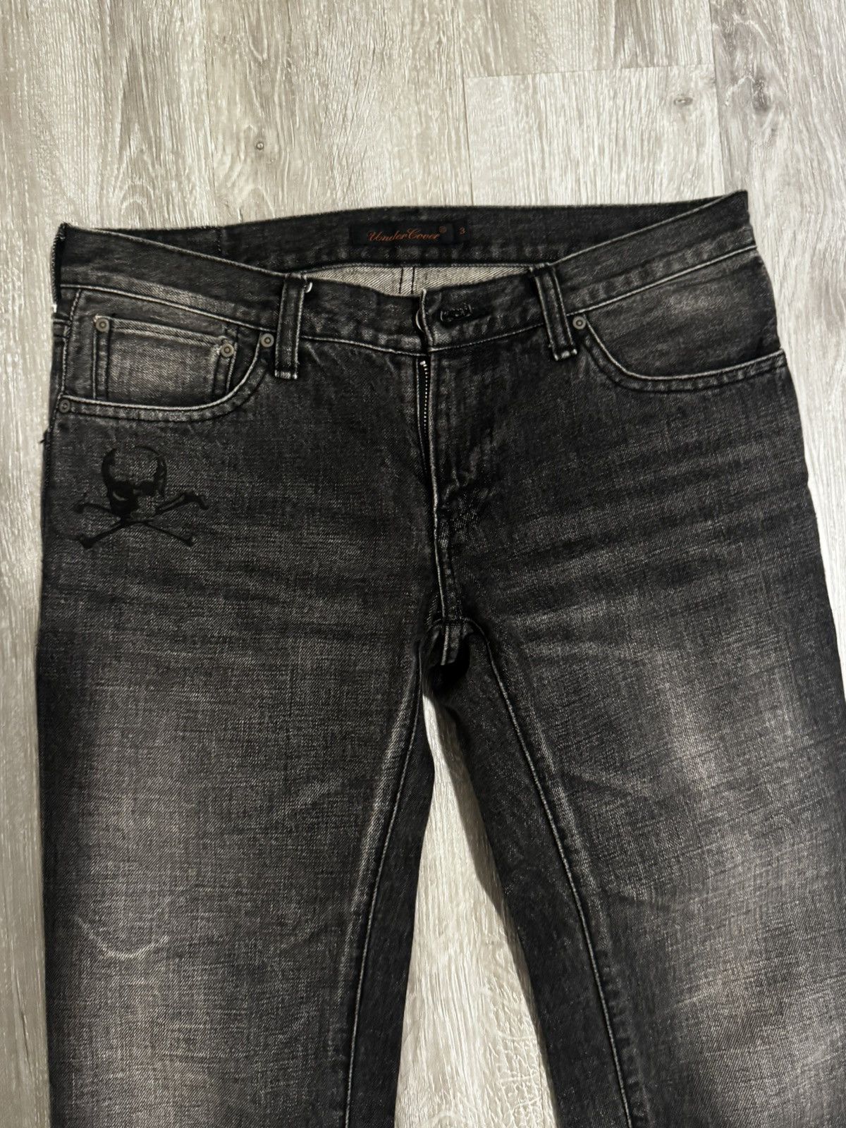 Undercover Undercover AW05 Skull Denim Size 29" - 2 Thumbnail