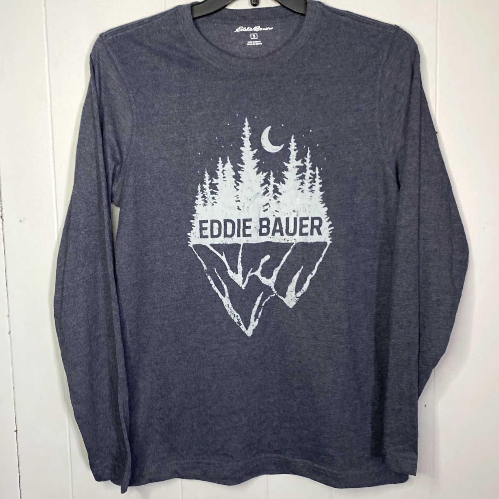 Eddie Bauer VINTAGE Eddie Bauer Long Sleeve T Shirt Mens Small Hiking Heathered Grey 21x29 Size US S / EU 44-46 / 1 - 2 Thumbnail
