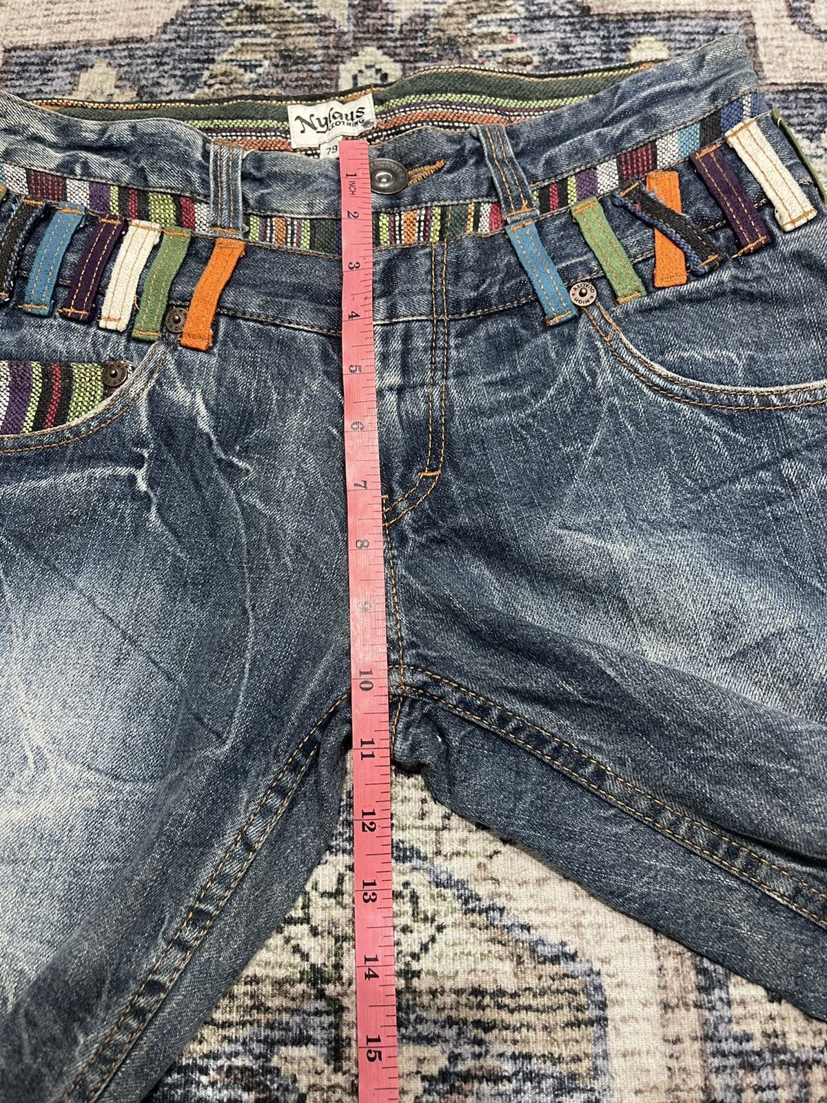 🔥Nylaus Hysteric Glamour Double Waist Multipocket Denim