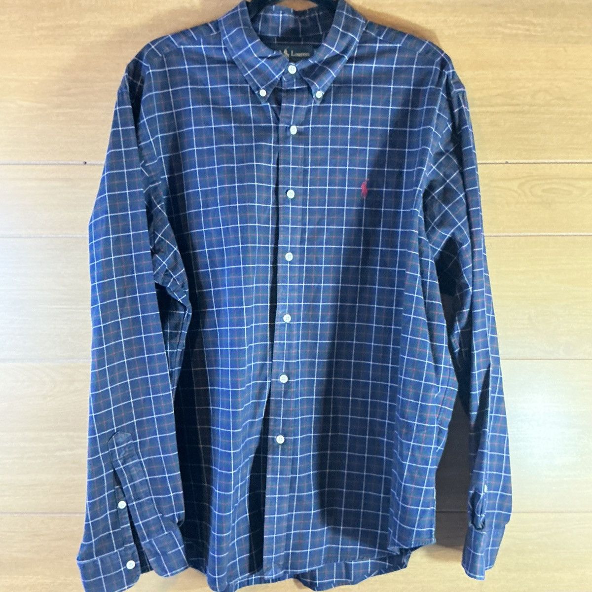 Ralph Lauren Ralph Lauren Men’s XL Blue Green Red Plaid Long Sleeve Shirt Size US XL / EU 56 / 4 - 1 Thumbnail